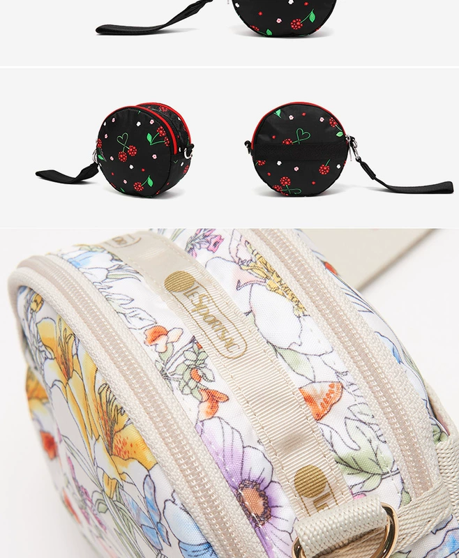 LeSportsac nhạc thơ 19 thời trang mới in ví tiền nhỏ gọn in túi nhỏ ly hợp 2727 - Ví tiền