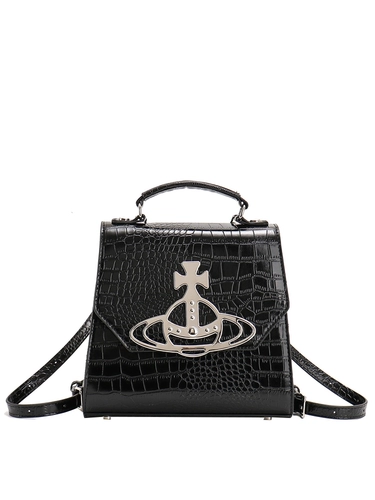 伊莲曼女包 Сумка, вместительный и большой рюкзак, изысканный стиль, коллекция 2023, крокодиловый принт