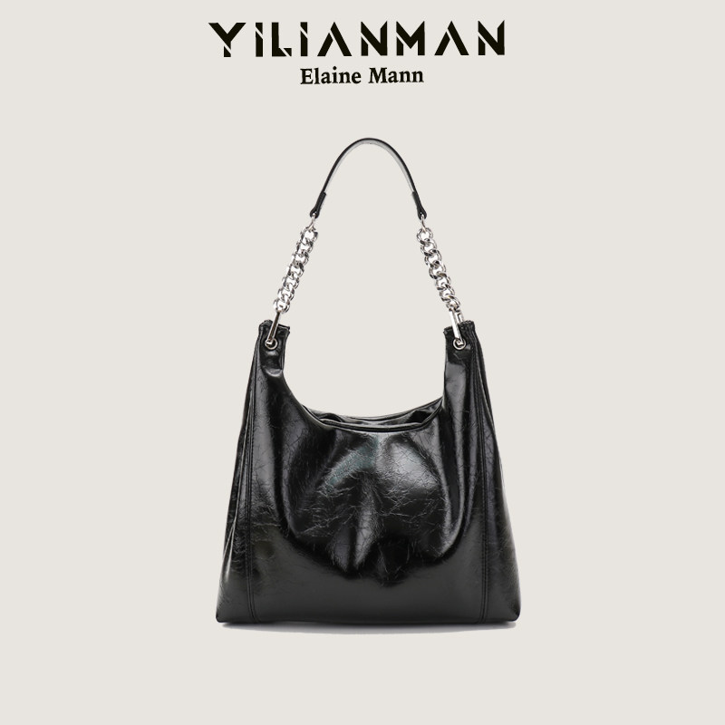 Elenman Original 2026 New Tote Bag Large Capacity Retro Versatile Handbag Shoulder Underarm Bag - Thumbnail 3