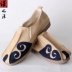 Trung quốc phong cách retro linen nam giày thêu Trung Quốc old Bắc Kinh giày vải handmade thiền nằm giày giày thường thấp giày sport Giày thấp