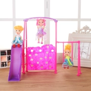 Play House Barbie Doll Girl Đồ chơi trẻ em Ken Công viên giải trí Kelly Little Kelly Đặt phụ kiện công chúa đu