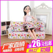 Dress Up Doll House Set Hộp quà tặng Phụ kiện Đồ chơi trẻ em Barbie Barbie Vải Sofa Sofa