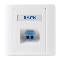 Jiaen Type 86 Broadband Oblique Port Single Port Double Port SC Optical Fiber Panel Single Two Position Double Core LC Optical Fiber Socket Panel