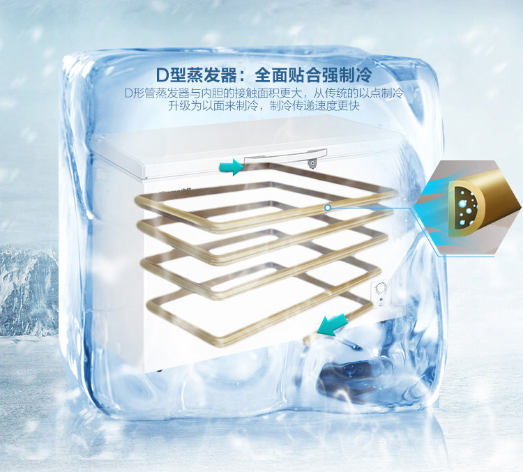 Hisense / Hisense BD / BC-308NU / Một tủ đông lạnh tủ lạnh thương mại tủ lạnh - Tủ đông tủ trữ đông sữa