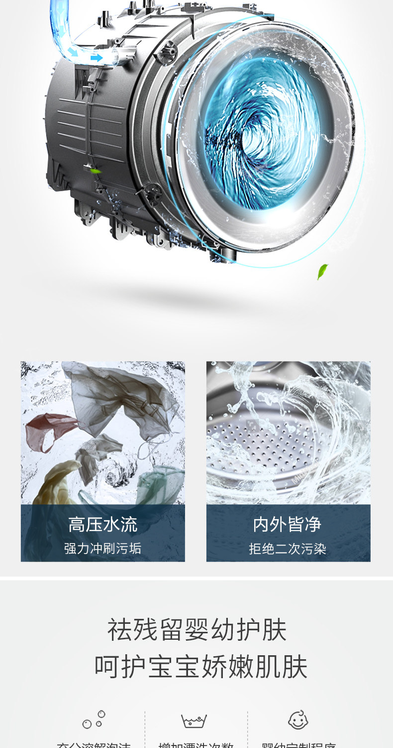 海信 10KG 全自动变频滚筒洗衣机 图12