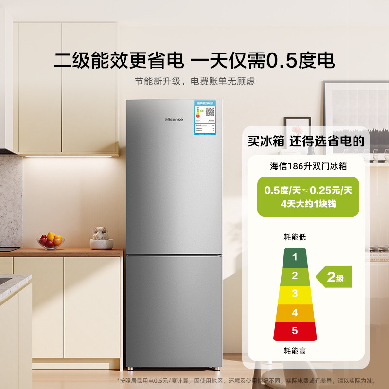 海信BCD-186S1RNKQD冰箱图片