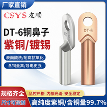 Natural color tinned copper nose DT16 35 50 70 95120185240300 95120185240300 wiring copper nose