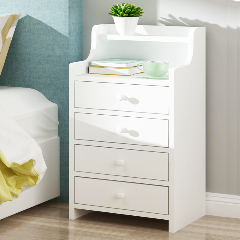 Simple Modern Bedside Table Simple Lockable Storage Small Cabinet