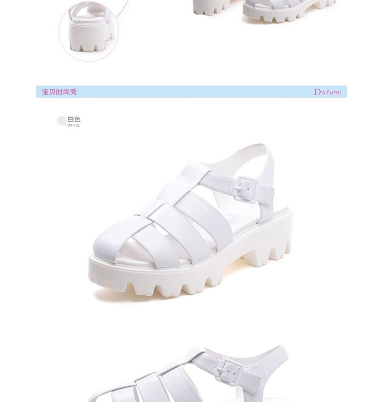 Daphne_ Daphne mùa hè giày nữ mới Baotou không khí bên hông có khóa từ dép hở ngón 1016303306 giày sandal nữ đi học