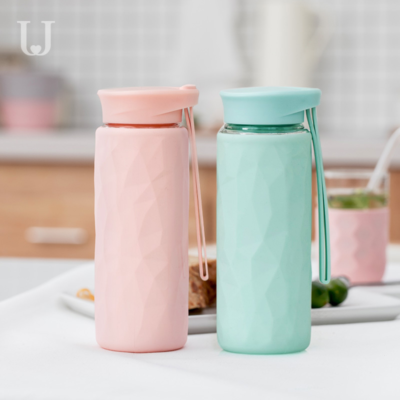 Zodun Judy water glass creative trend portable accompanying cup female student Korean version sports mug tea cup plastic