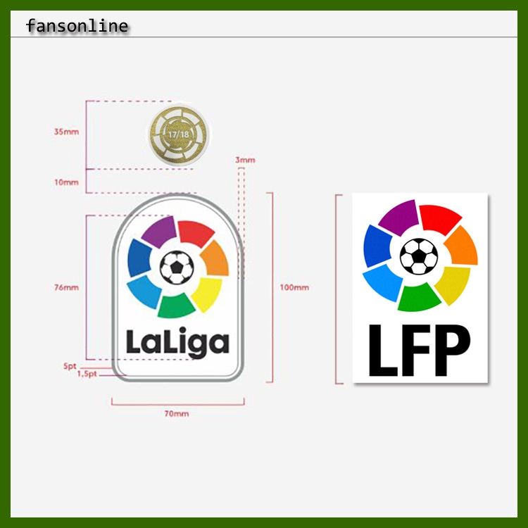 La Liga armband 06-2020 season La Liga player version big armband champion seal flocking gold seal heat transfer armband c
