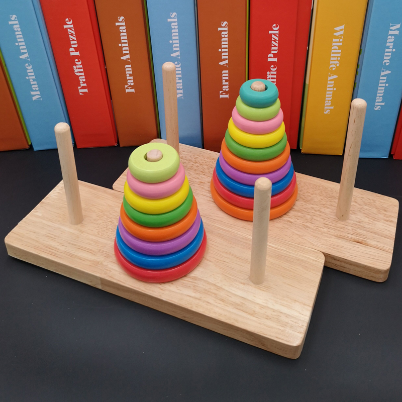 Primary students learn teaching tools for Hanota - stacking eight floors 10 - story Hanota Children's Yi toys