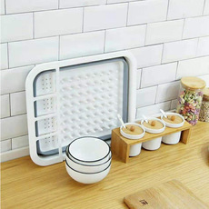 Сушилка 沥水碗碟篮厨房可折叠餐具架沥水架collapsible dish drying rack