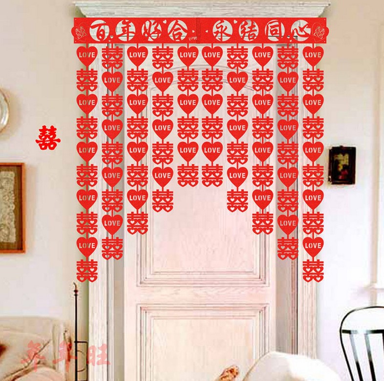 Creative wedding products wall with no fabric wedding room arrangement for centenary good comfort decoration