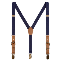 Childrens suspender clip retro elementary school elastic pants elastic anti-slip belt suspenders belt waist anti-slip belt boys trendy