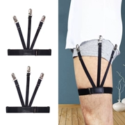 Phong cách Unisex đầm trắng cổ áo sơ mi kẹp áo chống nhăn chống trượt áo kẹp đùi vòng garter
