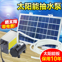 Solar water pump outdoor power generation plate 12v submersible pump false mountain flowing water small water pump water cycle fish pumping water pump