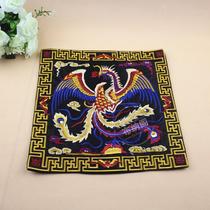  Chinese characteristics embroidery placemat large square fabric insulation pad mouse pad flower pot pad to send foreigners embroidery gifts