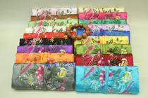  Large flower bone silk noodle head decoration roll embroidered jewelry portable storage bag to send foreigners to send girlfriend(multi-color)