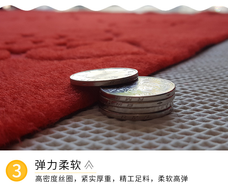 đỏ thảm mat mat cửa trượt thảm thấm lớn có thể được cắt bếp thảm dầu hấp thụ - Thảm thảm lông trải sàn phòng ngủ