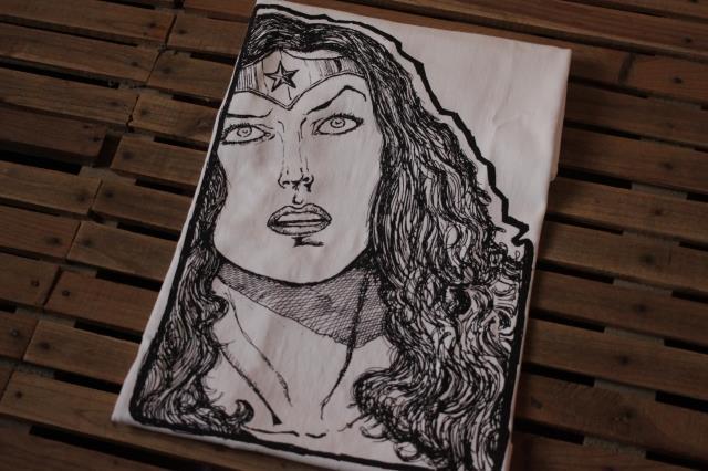 Justice League Wonder Woman Superhero Comic Hand-Drawn Style Print Round Neck Short Sleeve T-Shirt Justice League Wonder Woman Superhero Comic Hand-Drawn Style Print Round Neck Short Sleeve T-Shirt
