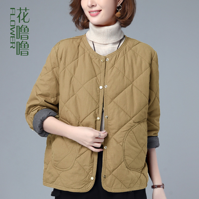 Flowers snore 2022 new pure cotton short and small sub slim in cotton clothes lady your lady 100 lap cotton coat jacket