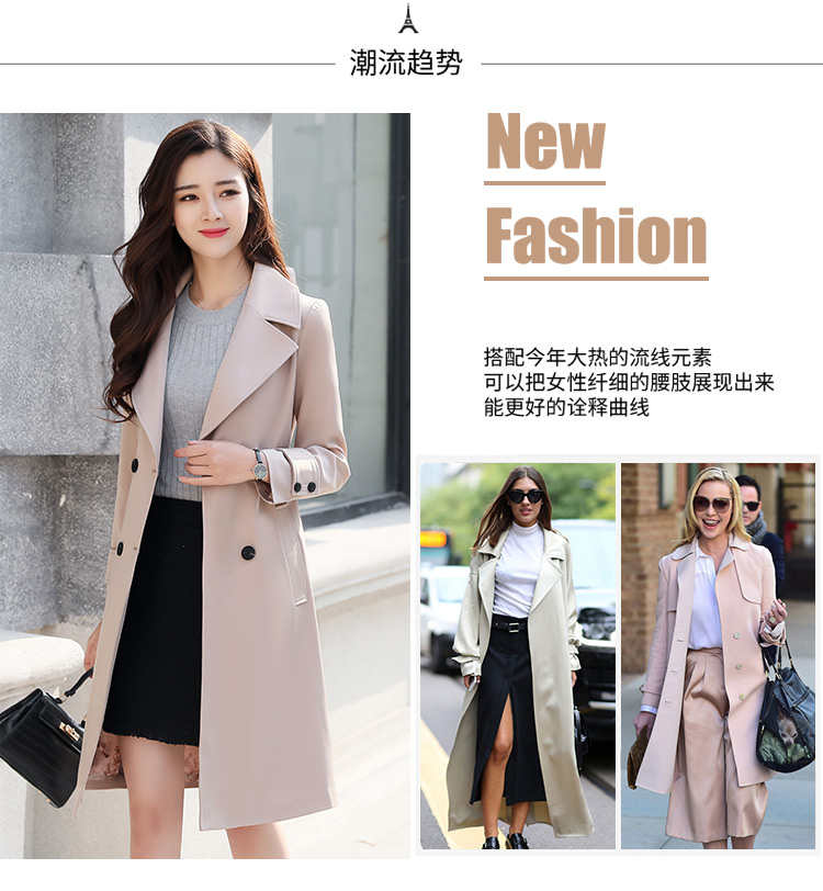 Trench pour femme FLOWER LU      en Polyester - Ref 3225627 Image 9