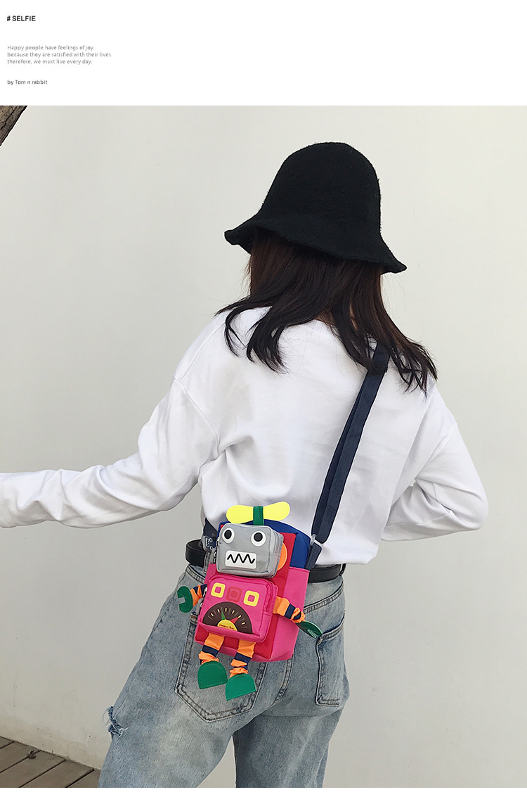 Cute Mobile Phone Bag Robot Bengdi Coin Purse Messenger Bag display picture 45