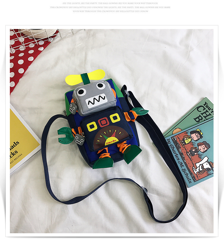 Cute Mobile Phone Bag Robot Bengdi Coin Purse Messenger Bag display picture 22