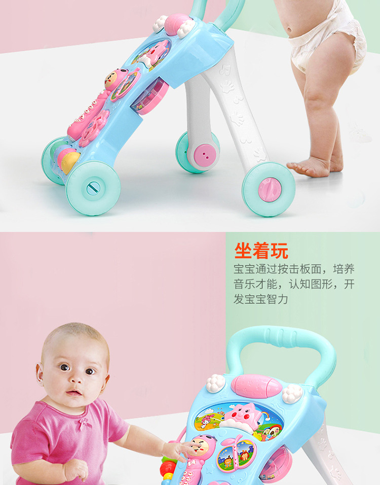 Baby Walker Xe Đẩy Đồ Chơi Trẻ Em Đa Chức Năng Rollover 7 6-18 Tháng 1 Năm Tuổi Bé Walker