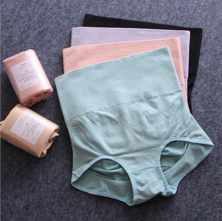 No yin pure cotton high waist collecting belly lifting hip memory underpants lace sexy high-end warm palace beauty bondage pants