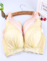 Fang Manting Without Steel Ring Bra Spring Summer Thin Cups Bra Large Chest Coaling To Adjust Lace Sexy Underwear