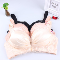 Fang Manting Without Steel Ring Underwear Spring Summer Thin cotton cups Small breasts Gathered Lace Sexy Pure Cotton Bra