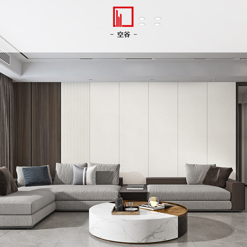 Empty valley custom home background wall 2021 new decorative wall board hard bag living room sofa background wall simple light luxury