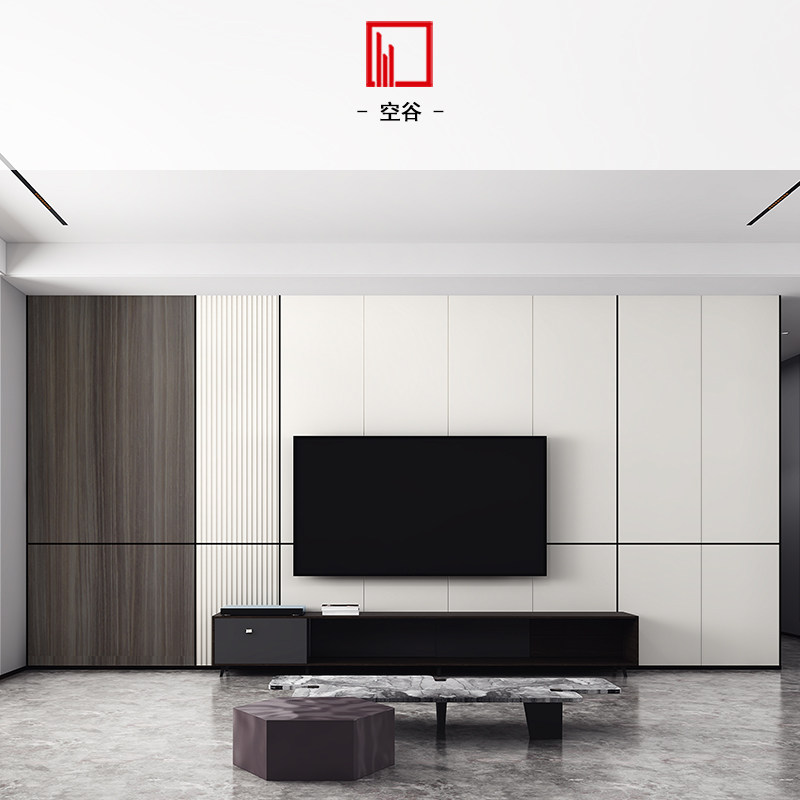 Konggu 2021 custom wall gusset background wall package installation modern light luxury style wall panel background wall TV