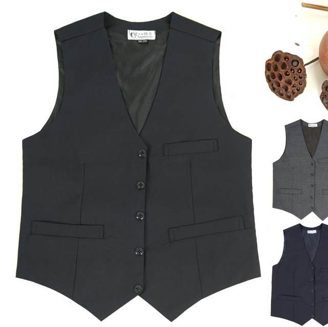 Middle-aged and elderly men's vests spring and autumn thin large size dad vests middle-aged men's business casual vests