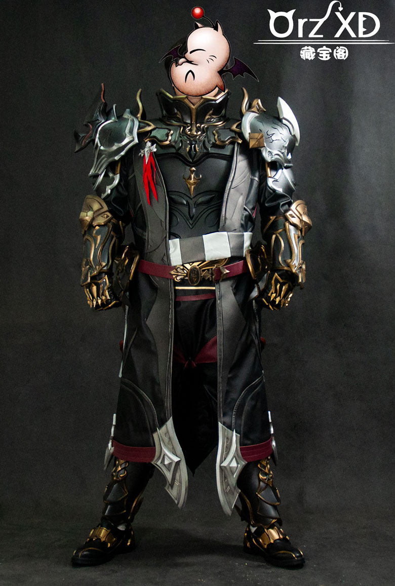 【藏宝阁道具】ff145.0暗黑骑士cos黑骑 80级校服cos支持来图定制-Taobao