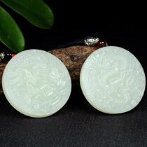  Natural Hetian jade dragon and phoenix with dragon and phoenix jade necklace for men and women couples a pair of jade pendant dragon and phoenix brand pendant jade necklace