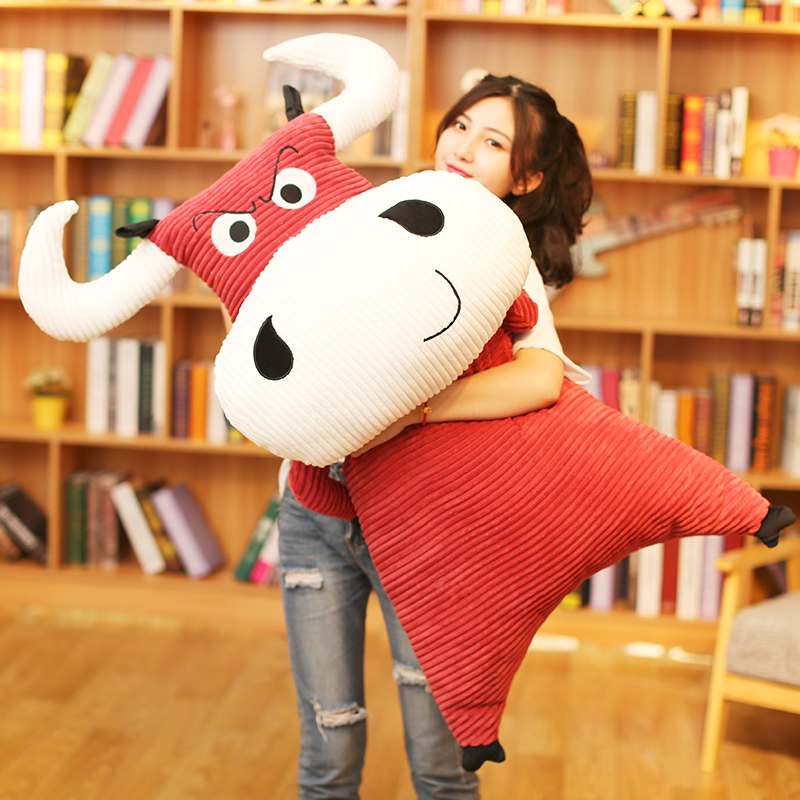 Bull Paparazzi Cuddle Pillow Plush Toy Bull Dolls Doll Year Goods Cows Cute Big Bull Gift Bull Year Mascot