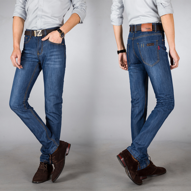 Của nam giới Jeans Nam Thẳng Thanh Niên Mùa Hè Thư Giãn Mùa Hè Siêu mỏng Kích Thước Lớn Casual Quần Dài Bảo Hộ Lao Động