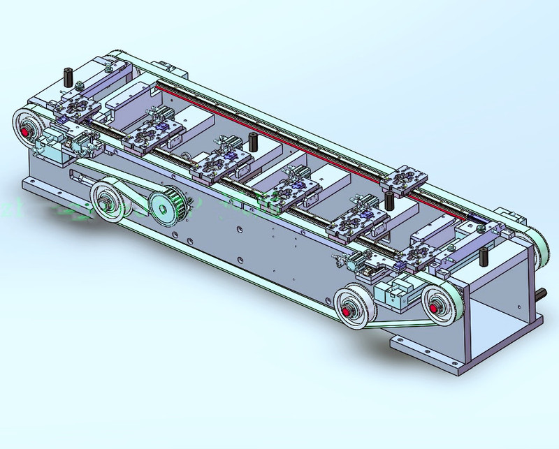 Synchronous Belt Conveyor Circulation Flow Line with Vehicle Positioning 3D Drawings Mechanical Automation 3D Drawing Step Synchronous Belt Conveyor Circulation Flow Line with Vehicle Positioning 3D Drawings Mechanical Automation 3D Drawing Step
