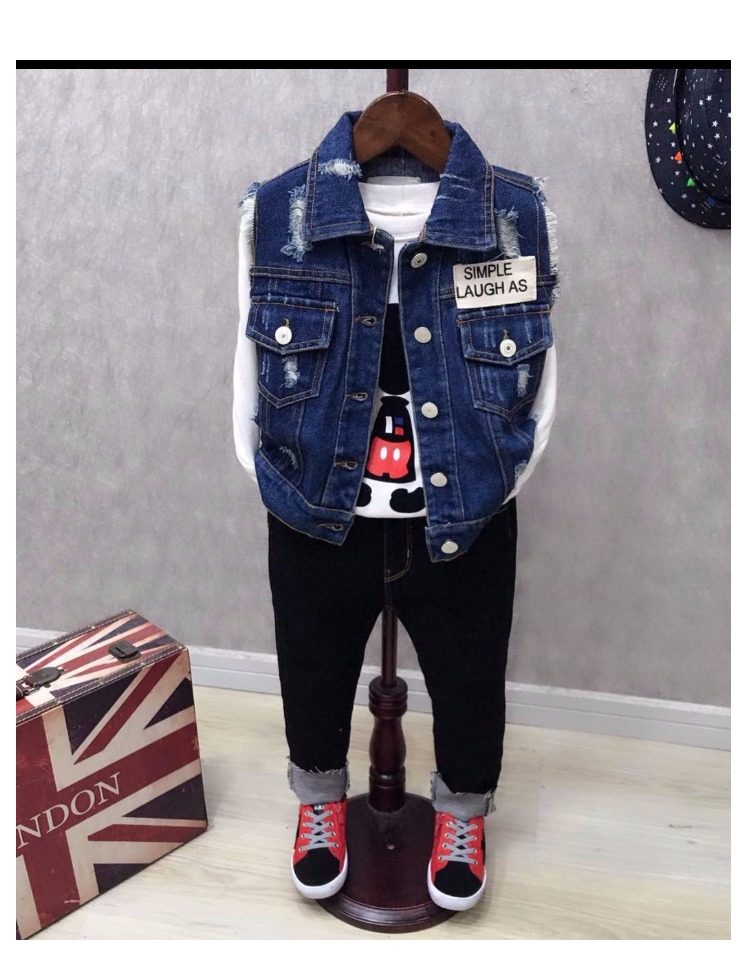 Gilet enfant en toile - Ref 2068381 Image 12