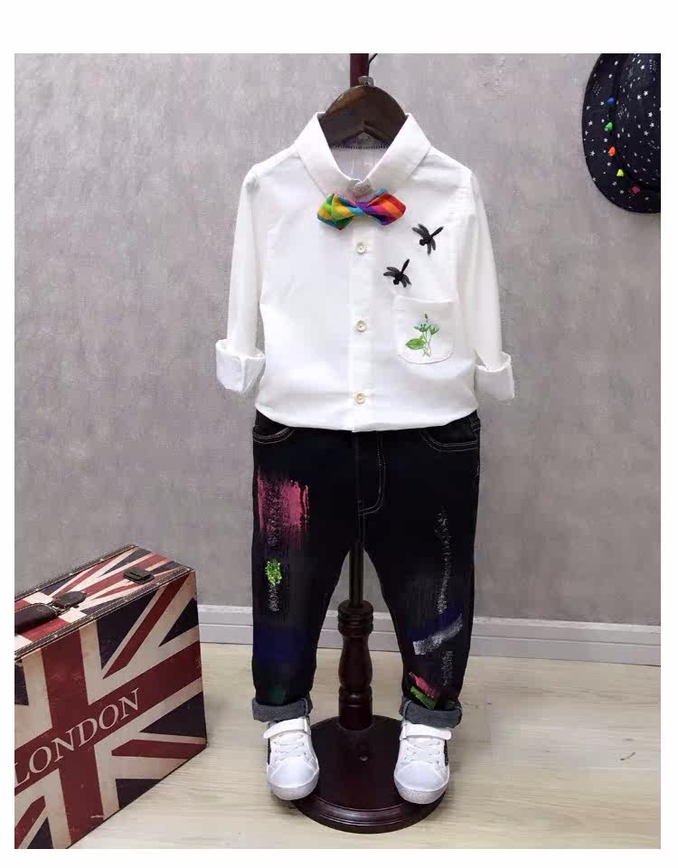 Chemise garcon à manche longue - Ref 2073957 Image 12