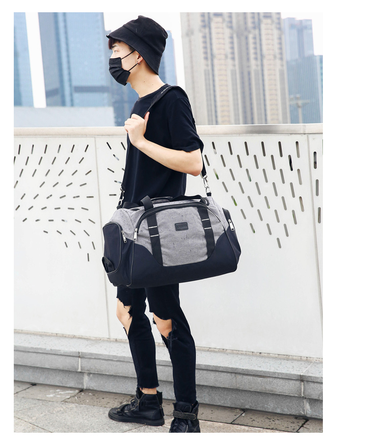 Công suất lớn túi thể dục nam giày một túi thể thao túi Messenger túi xách thể dục túi du lịch túi thủy triều túi duffel - Túi du lịch túi vải du lịch nữ