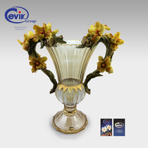 Italian original clothing imported MURANO high-end lavish Europeanese-style crystal vases Villa Living Room Hotel Room