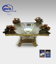 Italian Original Imported MURANO HIGH-END LAVISH EUROPEAN-STYLE CRYSTAL FLORAL DISC VILLA LIVING ROOM HOTEL ROOM