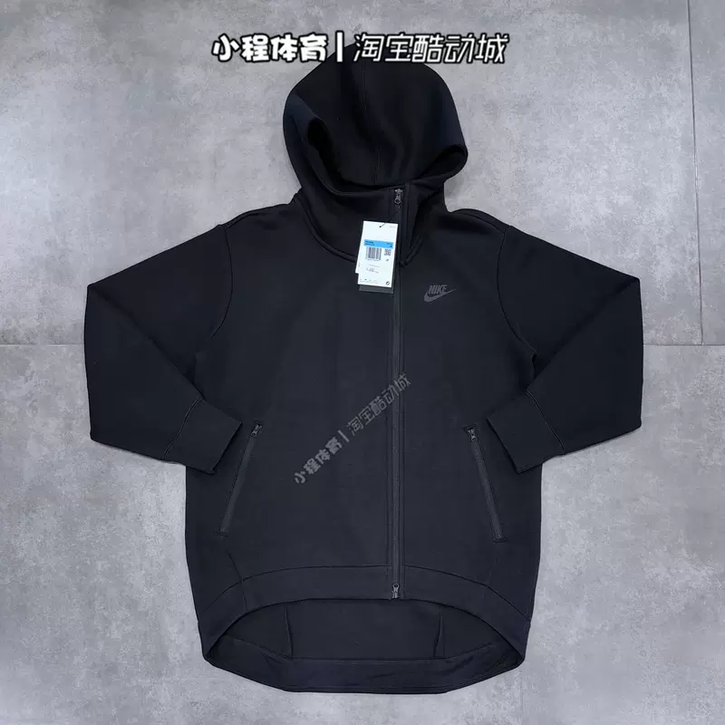 Nike Tech Fleece женская куртка с диагональной молнией свободного кроя с капюшоном FB8244-010/110/276/618