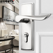 Solid zinc alloy single tongue room door wood door bedroom door lock minimalist style indoor door lock handle lock 5181 plan