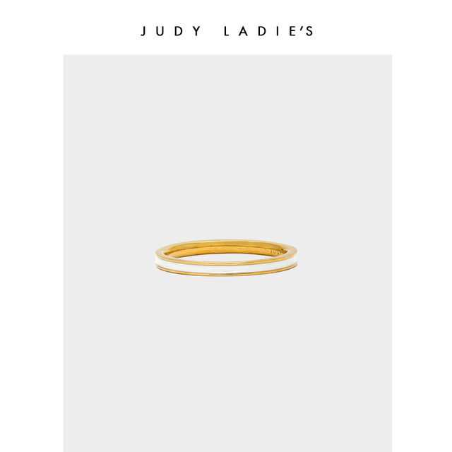 judy's super new star ring series 18K ring ring joint ring ins niche design