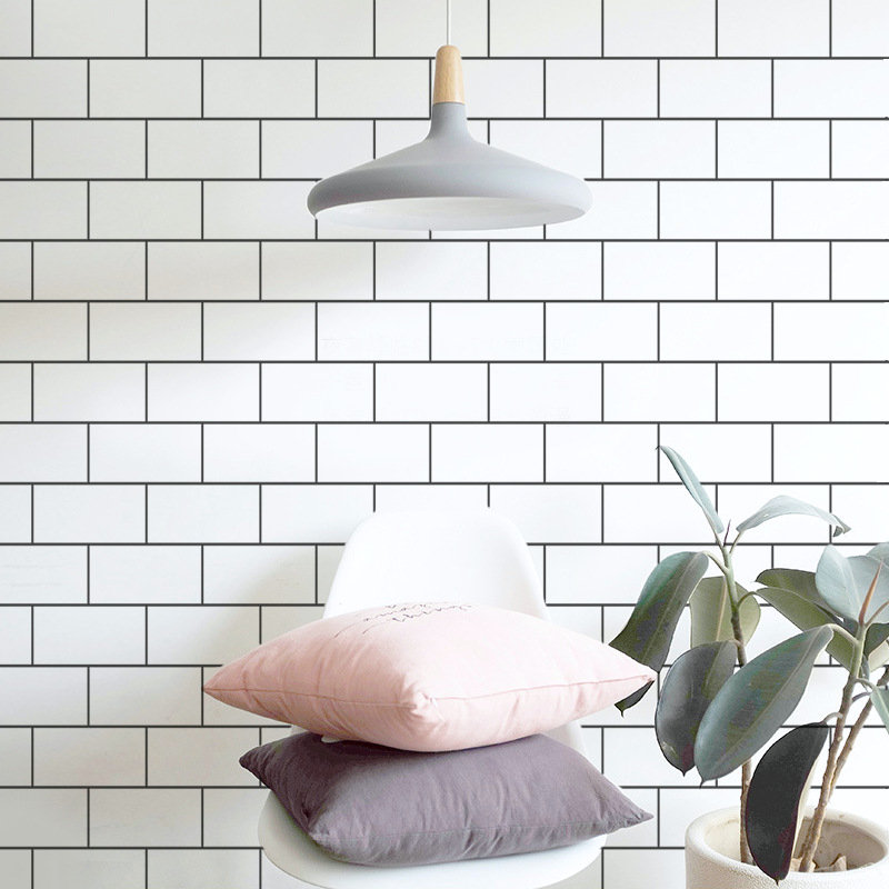 Wallpaper self-adhesive 3d three-dimensional brick pattern brick wallpaper dining room restaurant hotel hair salon shop background wall waterproof sticker